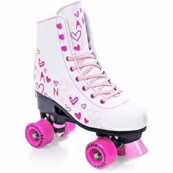 Patin à roulettes RAVEN Trista - Blanc/Rose - Glisse urbaine - Enfant - Loisir