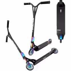 Trottinette freestyle Evolution Code Series 120mm RAVEN - Noir/Neo Chrome - 2 roues - Enfant - Mixte - Freestyle
