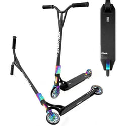 Trottinette freestyle Evolution Code Series 120mm RAVEN - Noir/Neo Chrome - 2 roues - Enfant - Mixte - Freestyle