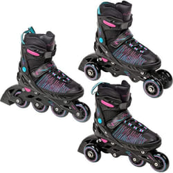 Roller - RAVEN - Allure Noir - Roues en PU 64mm - Pointure ajustable