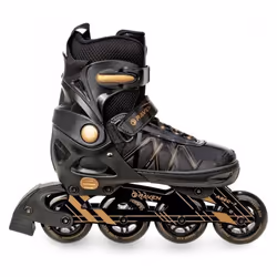 Roller en ligne Expert ajustable - RAVEN - Noir/or - Blanc - Roller - Mixte