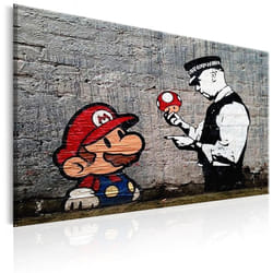 Tableau Mario and Cop by Banksy - PD8162-120-80