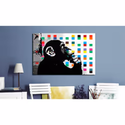 Tableau Banksy The Thinker Monkey - PD8163-120-80
