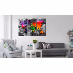 Tableau Cartes du monde Symmetry of the World - PD11438-120-80