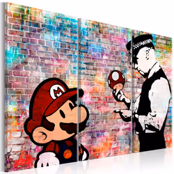 Planete Discount PD8166-120-80, Banksy, Multicolore, Panneaux MDF, 1200 mm, 20 mm, 800 mm