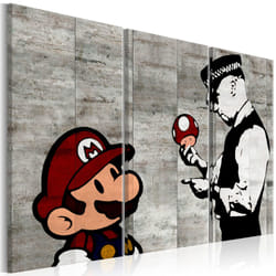 Tableau Banksy Mario Bros - PD8167-120-80