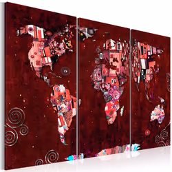 Planete Discount PD11440-120-80, Rose, Rouge, Blanc, Panneaux MDF, 1200 mm, 20 mm, 800 mm