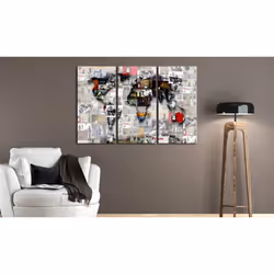 Tableau Cartes du monde Modern World's Map - PD11445-120-80