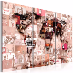 Planete Discount PD11447-120-80, Marron, Multicolore, Rose, Panneaux MDF, 1200 mm, 20 mm, 800 mm