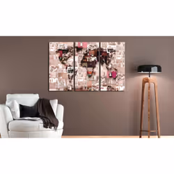 Tableau Cartes du monde Banksy Graffiti Collage - PD11447-120-80