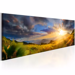 Planete Discount PD9756-135-45, Plaines et vallées, Bleu, Vert, Gris, Jaune, Panneaux MDF, 1350 mm, 20 mm, 450 mm