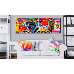 Tableau Colourful Savannah - PD8176-150-50