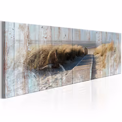 Planete Discount PD9781-150-50, Paysage marin, Beige, Bleu, Gris, Panneaux MDF, 1500 mm, 20 mm, 500 mm