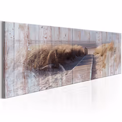 Planete Discount PD9782-150-50, Paysage marin, Beige, Gris, Violet, Panneaux MDF, 1500 mm, 20 mm, 500 mm