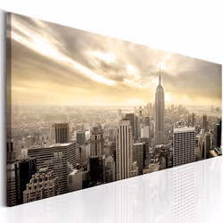 Planete Discount PD12027-120-40, New York, Beige, Marron, Jaune, Panneaux MDF, 1200 mm, 20 mm, 400 mm