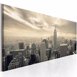 Planete Discount PD12028-135-45, New York, Beige, Gris, Jaune, Panneaux MDF, 1350 mm, 20 mm, 450 mm