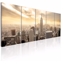 Planete Discount PD12036-200-80, Villes du monde, Beige, Noir, Orange, Panneaux MDF, 2000 mm, 20 mm, 800 mm