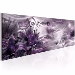 Planete Discount PD8608-150-50, Fleurs et plantes, Gris, Violet, Blanc, Panneaux MDF, 1500 mm, 20 mm, 500 mm