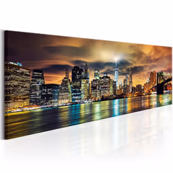 Planete Discount PD12046-150-50, New York, Multicolore, Panneaux MDF, 1500 mm, 20 mm, 500 mm