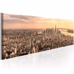 Planete Discount PD12051-150-50, New York, Marron, Orange, Panneaux MDF, 1500 mm, 20 mm, 500 mm