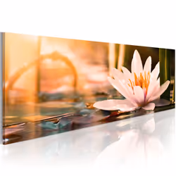 Planete Discount PD11001-150-50, Fleurs variées, Vert, Orange, Blanc, Panneaux MDF, 1500 mm, 500 mm