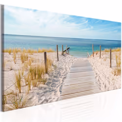 Planete Discount PD9791-150-50, Paysage marin, Beige, Bleu, Panneaux MDF, 1500 mm, 20 mm, 500 mm