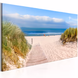 Planete Discount PD9792-150-50, Paysage marin, Beige, Bleu, Vert, Blanc, Panneaux MDF, 1500 mm, 20 mm, 500 mm