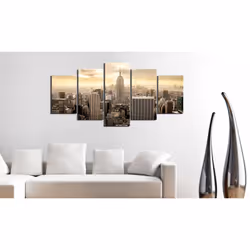 Tableau Villes New York et lever de soleil - PD12056-200-100