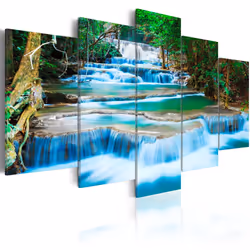 Planete Discount PD9793-200-100, Forêt, Bleu, Marron, Vert, Blanc, Panneaux MDF, 2000 mm, 20 mm, 1000 mm