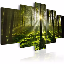 Planete Discount PD9796-100-50, Forêt, Marron, Vert, Jaune, Panneaux MDF, 1000 mm, 20 mm, 500 mm