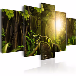 Planete Discount PD9797-200-100, Forêt, Marron, Vert, Jaune, Panneaux MDF, 2000 mm, 20 mm, 1000 mm