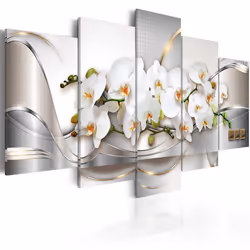 Planete Discount PD8621-200-100, Fleurs et plantes, Beige, Or, Gris, Blanc, Panneaux MDF, 2000 mm, 20 mm, 1000 mm