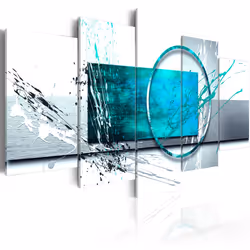 Planete Discount PD8626-200-100, Bleu, Gris, Turquoise, Blanc, Panneaux MDF, 2000 mm, 20 mm, 1000 mm