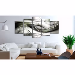 Tableau Glowing Green Wave - PD8633-200-100