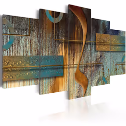 Planete Discount PD8635-200-100, Moderne, Bleu, Marron, Or, Panneaux MDF, 2000 mm, 20 mm, 1000 mm