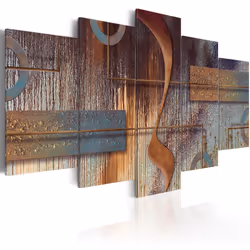 Planete Discount PD8636-200-100, Moderne, Bleu, Marron, Or, Panneaux MDF, 2000 mm, 20 mm, 1000 mm