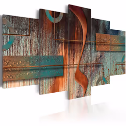 Planete Discount PD8637-200-100, Moderne, Cuivre, Or, Turquoise, Panneaux MDF, 2000 mm, 20 mm, 1000 mm