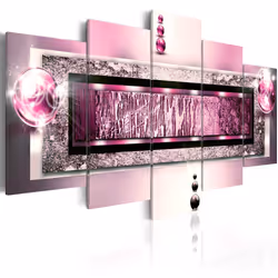 Planete Discount PD8639-200-100, Noir, Gris, Rose, Violet, Blanc, Panneaux MDF, 2000 mm, 20 mm, 1000 mm