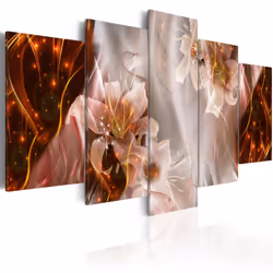 Planete Discount PD8644-200-100, Fleurs et plantes, Marron, Gris, Rose, Jaune, Panneaux MDF, 2000 mm, 20 mm, 1000 mm