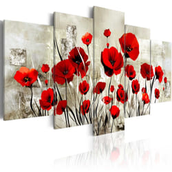Tableau Fleurs Сhamp bordeaux - PD11007-200-100