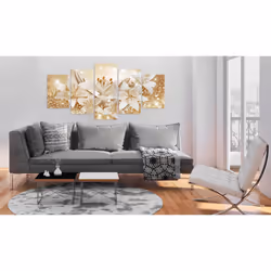 Tableau Fleurs Golden Bouquet - PD11011-200-100