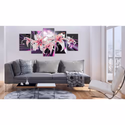 Tableau Fleurs Violet Inspiration - PD11015-200-100