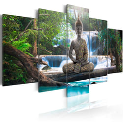 Tableau Zen Buddha and waterfall - PD12482-200-100