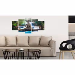 Tableau Zen Buddha and waterfall - PD12482-200-100