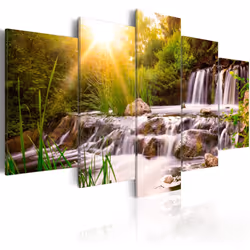 Planete Discount PD9805-100-50, Forêt, Marron, Vert, Blanc, Jaune, Panneaux MDF, 1000 mm, 20 mm, 500 mm
