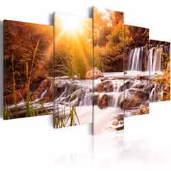 Planete Discount PD9806-200-100, Forêt, Marron, Orange, Blanc, Jaune, Panneaux MDF, 2000 mm, 20 mm, 1000 mm