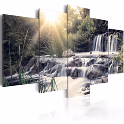 Planete Discount PD9807-200-100, Forêt, Vert, Gris, Blanc, Jaune, Panneaux MDF, 2000 mm, 20 mm, 1000 mm