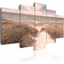 Planete Discount PD9812-200-100, Paysage marin, Beige, Vert, Violet, Panneaux MDF, 2000 mm, 20 mm, 1000 mm