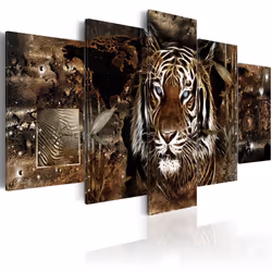 Planete Discount PD8179-200-100, Chats, Marron, Or, Blanc, Panneaux MDF, 2000 mm, 20 mm, 1000 mm