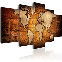 Tableau Cartes du monde Amber Map - PD11449-200-100
